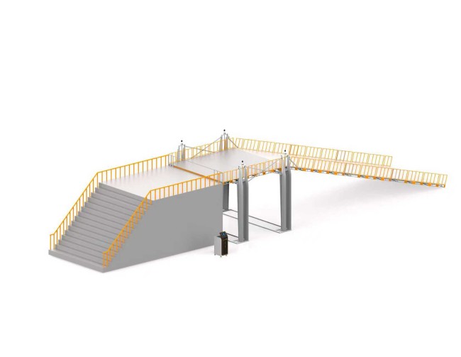 测试机器人最大斜坡角度设备试验台